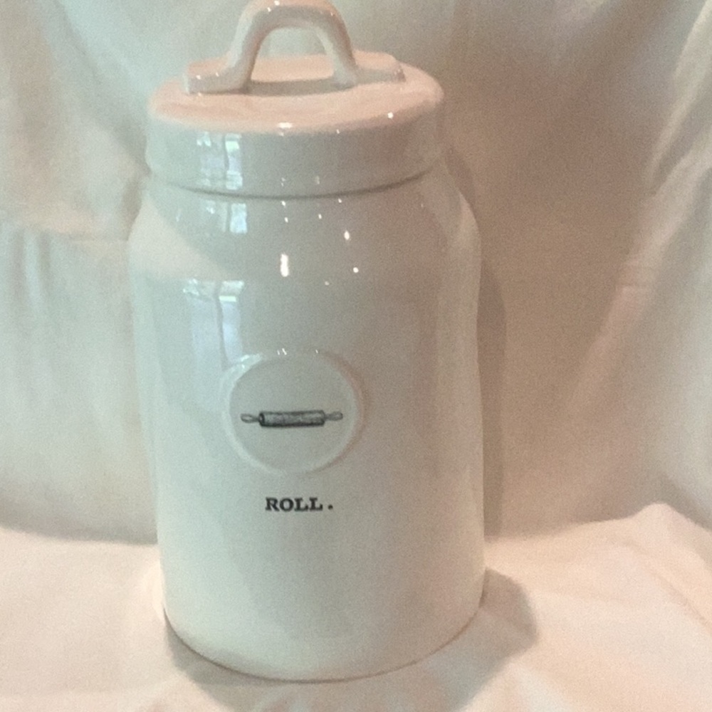 Rae Dunn ROLL. Canister